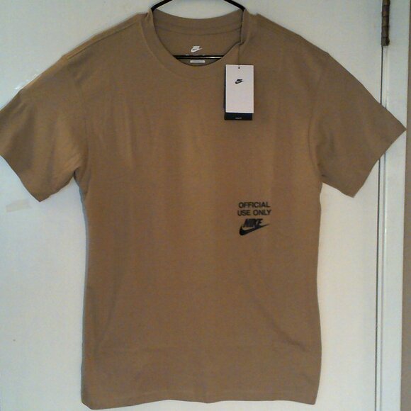 NEW NIKE NSW "Official Use Only Max 90 Tee" MEN'S BEIGE T-SHIRT SMALL HJ0774-297 - Picture 8 of 8
